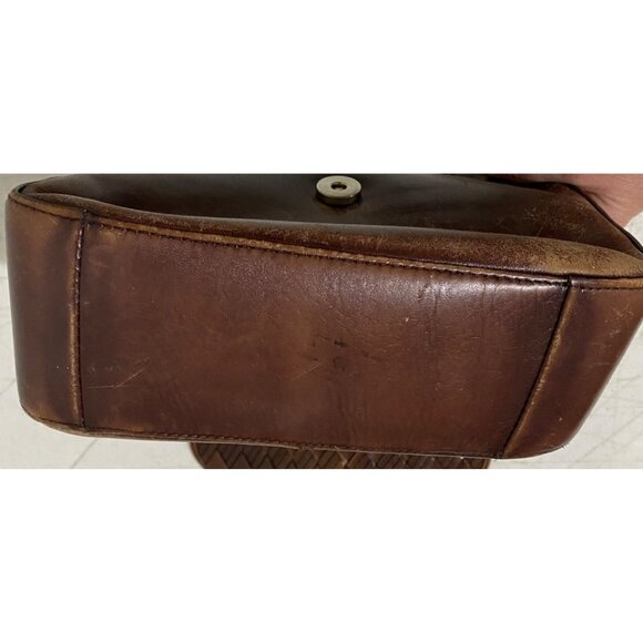 Vintage Etienne Aigner Brown Leather Crossbody Bag Purse Western Boho Preppy - Picture 6 of 12